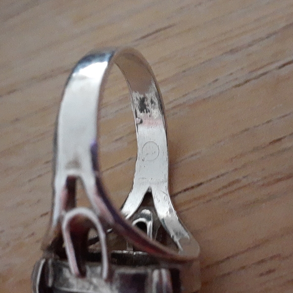 Sterling Silver Charoite Gemstone Ring T100 - Picture 11 of 14